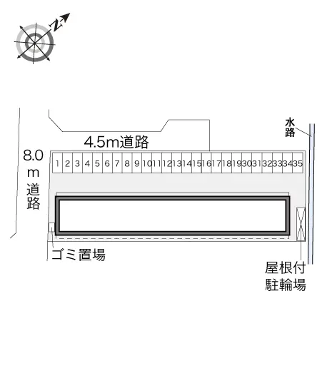 ★手数料０円★福山市曙町　月極駐車場（LP）